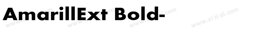 AmarillExt Bold字体转换